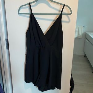 Cute short black romper — only worn once!
